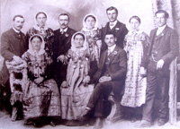 Couples de jeunes mariés en 1911
